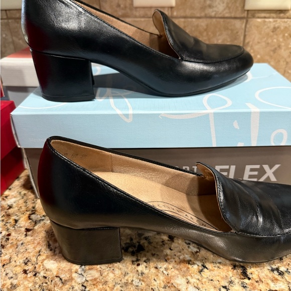 Black Leather Loafers by Lifestride - Picture 5 of 8